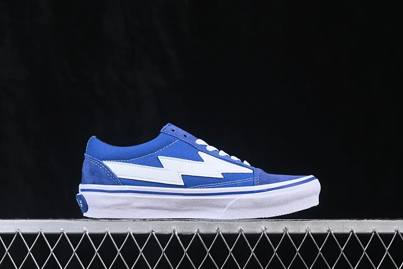 All categories Vans Vans series Vans Low Vans low-top Revenge x Storm Old Skool Lightning joint low-top casual sneakers blue and white